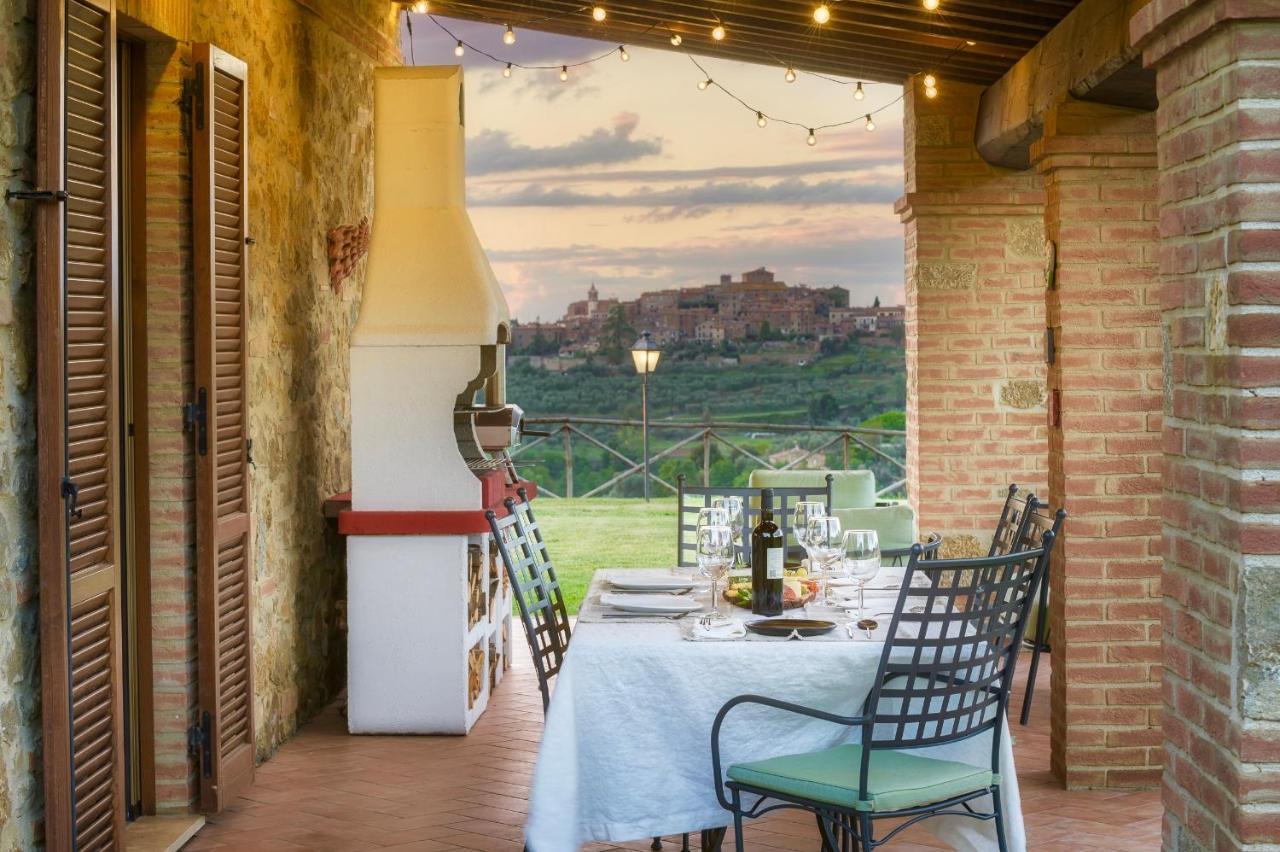 Casa Ora D'Oro - Panoramic Views / Pool / Private Garden Villa Trequanda Exterior photo