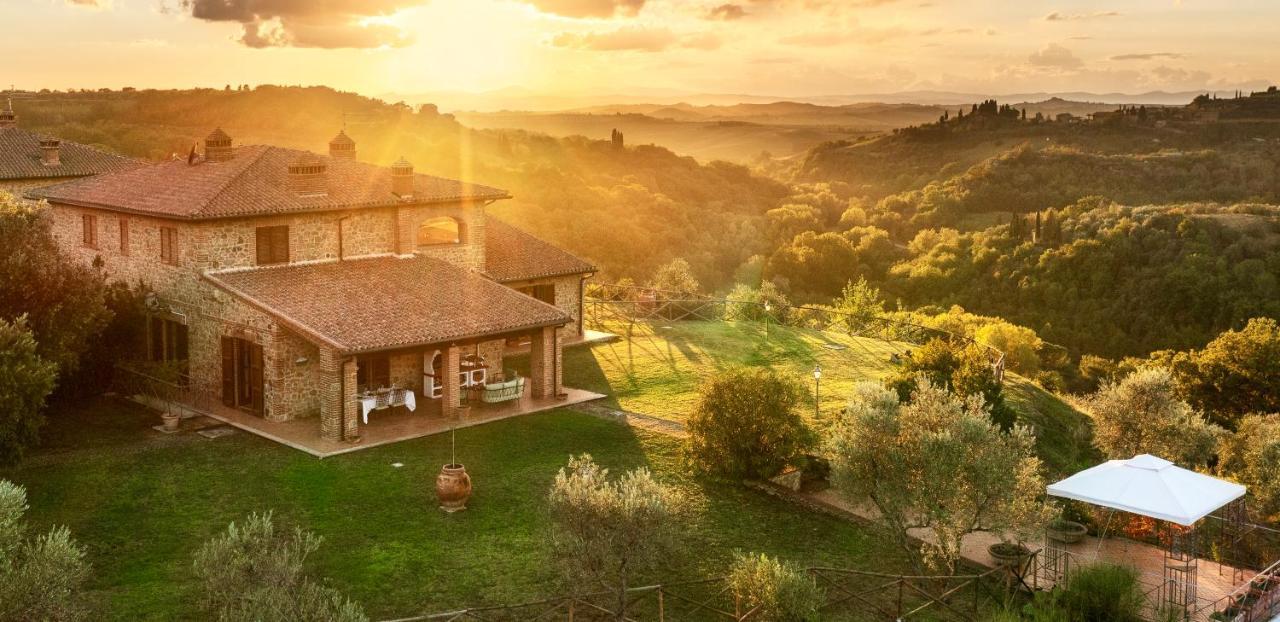 Casa Ora D'Oro - Panoramic Views / Pool / Private Garden Villa Trequanda Exterior photo