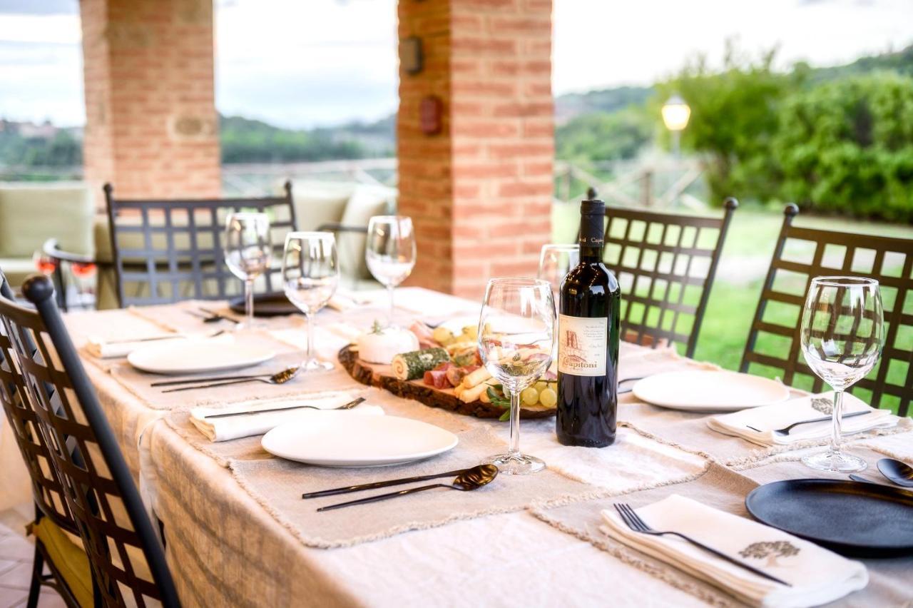 Casa Ora D'Oro - Panoramic Views / Pool / Private Garden Villa Trequanda Exterior photo